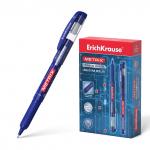 Ручка-роллер ErichKrause® Metrix® Stick&Grip Classic, цвет чернил синий (в коробке по 12 шт.)