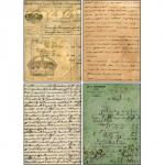 Набор декупажных карт 4 шт «Старые письма»