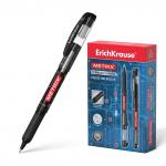 Ручка-роллер ErichKrause® Metrix® Stick&Grip Classic, цвет чернил черный (в коробке по 12 шт.)
