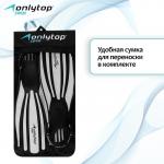 Ласты для дайвинга ONLYTOP, с открытой пяткой, р. 45-47, цвет чёрный/белый