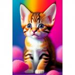 Алмазная мозаика «Рыжий котенок» 20 * 30 см, без подрамника