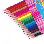 .Карандаши цветные BRAUBERG "Pretty Girls", 18 цветов, пластиковые, заточенные, картонная упаковка, 180580