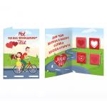 Открытка с шоколадом Мое сердце принадлежит тебе