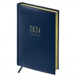 Ежедневник датированный 2024г., A5, 176л., кожзам, OfficeSpace Dallas, синий, Ed5_51472