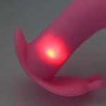 Вибратор Оки- Чпоки с клиторальной стимуляцией, ПДУ, 12 режимов, 11,9х8,6 см, розовый