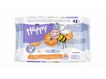 Влажная туалетная бумага для детей с экстрактом календулы под товарным знаком "bella baby Happy" (по 42 шт.)
