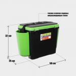 Ящик зимний Helios FishBox 19 л, односекционный, цвет зеленый