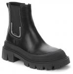 BETSY черный иск. кожа/текстиль детские (для девочек) ботинки (О-З 2023)