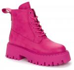 KEDDO розовый иск.кожа детские (для девочек) ботинки (О-З 2023)