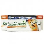 Зубная паста Гвоздика щетка в подарок Дабур (Tooth paste Herbal Clove Dabur) 150г