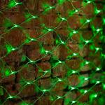 Светодиодная LED гирлянда Сетка 1,5*1,5 м. Зеленое свечение