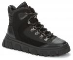 KEDDO черный иск. нубук/текстиль детские (для мальчиков) ботинки (О-З 2023)