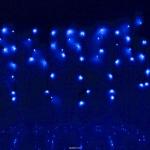 Гирлянда светодиодная Сигнал Бахрома IC-72B, 1.6*0.7м, 72 LED, синий, IP20, прозрачный шнур 1,5м