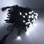 Гирлянда светодиодная Сигнал Рис SE-RICE-10100W, уличная, 10M, 100 LED, хол.бе., IP60, черный шн. 1,5м