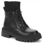 BETSY черный иск.кожа/текстиль детские (для девочек) ботинки (О-З 2023)