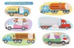 Голубев А. Ю. Городские машины. Многоразовые наклейки для детей 3-5 лет. Илл. А. Голубева