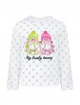 Домашний костюм для девочки KETMIN MY LOVE BUNNY цв.Белый (Лонгслив/Брюки)