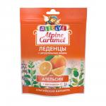 Alpine caramel леденцы альпийская карамель детские с натуральным медом и витамином с со вкусом апельсина 75,0
