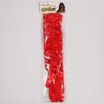 Карнавальный аксессуар - перчатки со сборкой, цвет красный