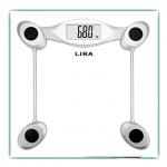 Весы электронные напольные "Lira" 32,8х32,8х4см, нагрузка до 180кг, дизайн "Прозрачные" (Китай)