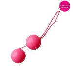 Шарики вагинальные BALLS, для укрепления мышц влагалища, D 35 мм, вес 50 г, розовый