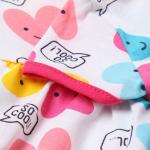 Платье Bloom Baby Сердечки с кор. рукавом, р. 74 см, белый