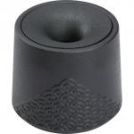 Керамическая пепельница для сигарет и стиков "Стиль", 11 х 10 см, d=2.2 см, чёрная
