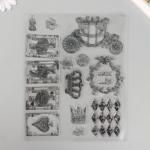 Штамп для творчества силикон "Королевский пасьянс" 17,5х21,5 см