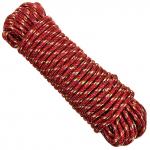 Шнур бытовой плетенный 20м д11мм "Практичный" нейлон, цвета микс (Китай)