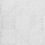 "LACE" Клеенка столовая ажурная ПВХ 1,37х20 м "Хризантемы" белый фон, матовая, на пленке (Китай) Цена указана за 1 м/п. В рулоне 20 м.