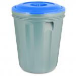 Акция5% Бак-контейнер для мусора пластмассовый универсальный "Эконом" 60л, 47х47х55см, с крышкой (Россия)