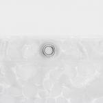 Штора для ванной SAVANNA «Галька», 180*180 см, PEVA, цвет белый