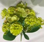 Искусственные цветы "Весеннее вдохновение" Гвоздика 30см цвет салатовый