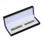 Ручка подарочная перьевая в кожзам футляре, корпус золото/серебро Calligrata