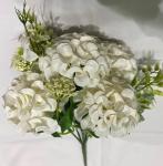 Искусственные цветы "Летнее вдохновение" Гортензия 30см цвет белый