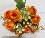 Искусственные цветы "Летнее вдохновение" Розы 30см цвет персиковый