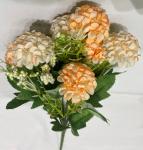 Искусственные цветы "Летняя фантазия" Гортензия 30см цвет персиковый