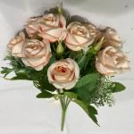 Искусственные цветы "Летняя фантазия" Розы 30см цвет бледно-розовый