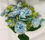 Искусственные цветы "Весеннее вдохновение" Гвоздика 30см цвет голубой