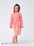 Детский махровый халат с капюшоном светло-коралловый МЗ-04 (6)