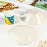 Набор детской посуды «Буба»: 3 предмета: кружка 250 мл, салатник d=17,6 см, тарелка d=19,2 см
