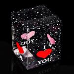 Складная коробка из PVC I love you, 12 x 12 x 15 см