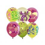 Воздушные шары,  25шт., M10/30см, Disco Party, ассорти, 4690296076634
