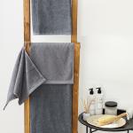 Махровое полотенце GINZA 100х150, 100% хлопок, 450 гр./кв.м. 'Серый'