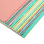 Бумага цветная для оригами и аппликаций 14 х 14 см, 100 листов CREATIVE Пастельные тона, 10 цветов, 80 г/м2
