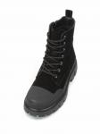 04-297-1M BLACK Ботинки зимние женские (натуральная замша, шерсть)