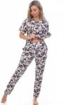 Пижама женская RT-Кокосы серые(брюки) распродажа