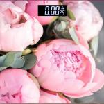 Весы напольные электронные "Пионы" 28*28*0,5 см (работает от 2хААА)