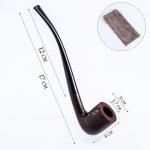 Курительная трубка для табака "Командор Премиум", классическая, красное сандаловое дерево, длина 17