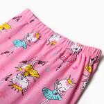 Пижама для девочек, цвет розовый, рост 110 см